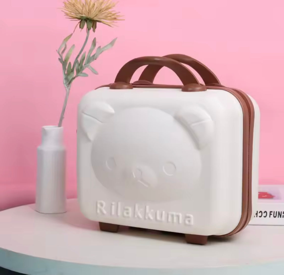 Portable Mini Bear Makeup Handbag, Mini Bear Travel Cosmetic Bag, Durable Zipper Cosmetic Bag Portable Mini Bear Makeup Handbag, Mini Bear Travel Cosmetic Bag, Durable Zipper Cosmetic Bag